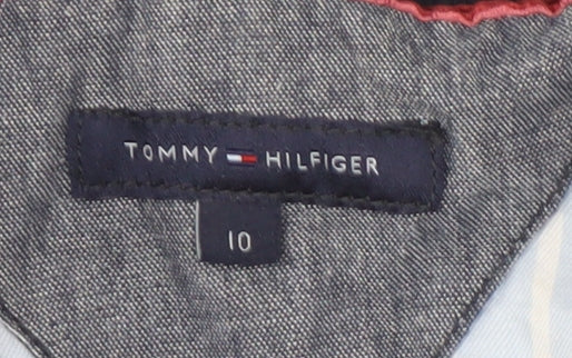 Tommy Hilfiger Women's Blue Blazer, Size 10, Corduroy Style