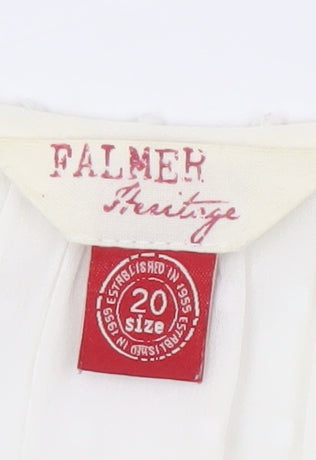Falmer Women's White Blouse - Size 20