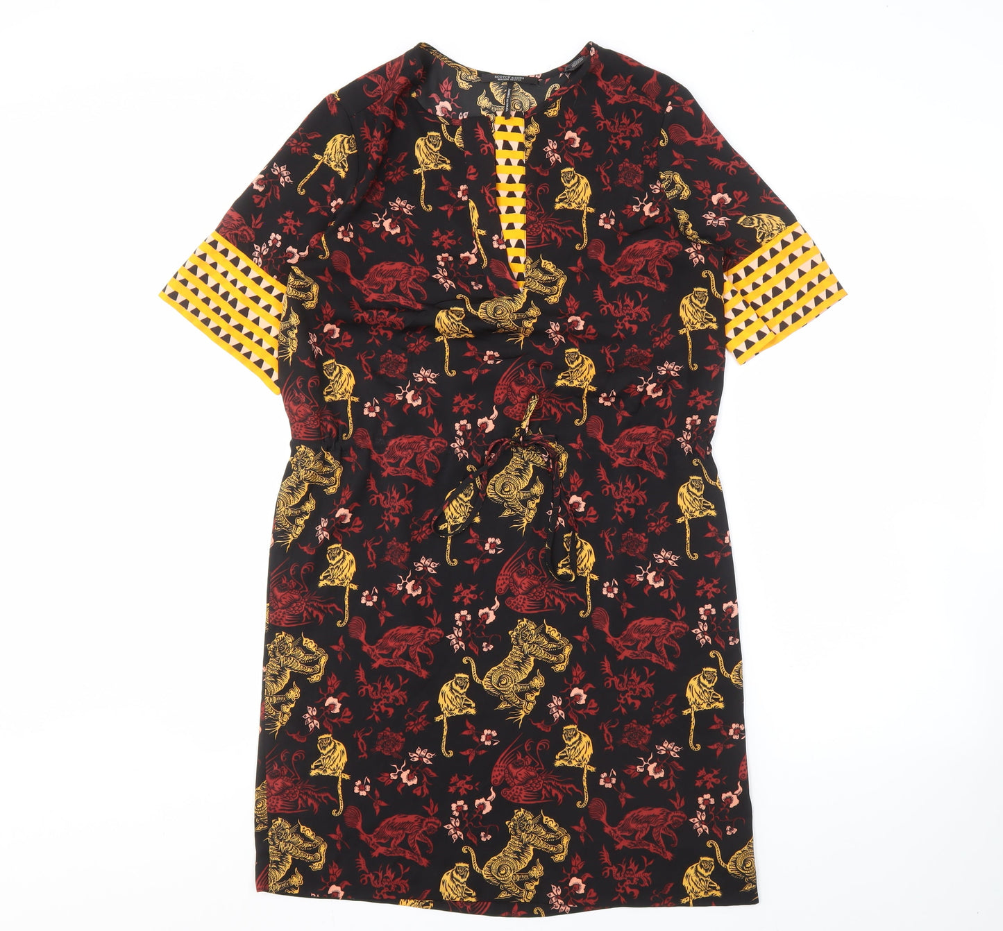 Scotch & Soda Women's Multicoloured Animal Print Dress XS