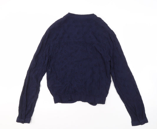 Superdry Women's Blue Long Sleeve Blouse Size 10