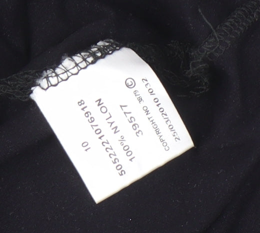 Jane Norman Women's Black White A-Line Asymmetric Dress