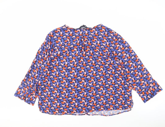 Crew Clothing Company Geometric Multicoloured Blouse 16