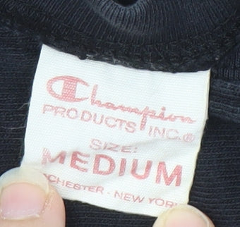 Champion Men's Black Medium Short Sleeve T-Shirt