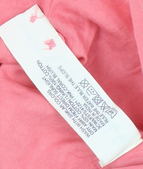 Fat Face Women's Pink Floral Cotton Camisole Tank 10