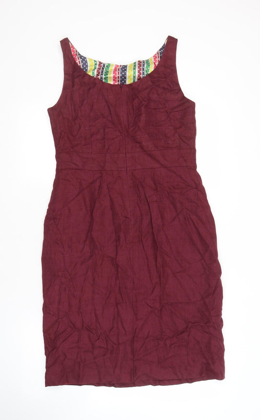 Boden Women’s Red Shift Dress Size 12, Sleeveless