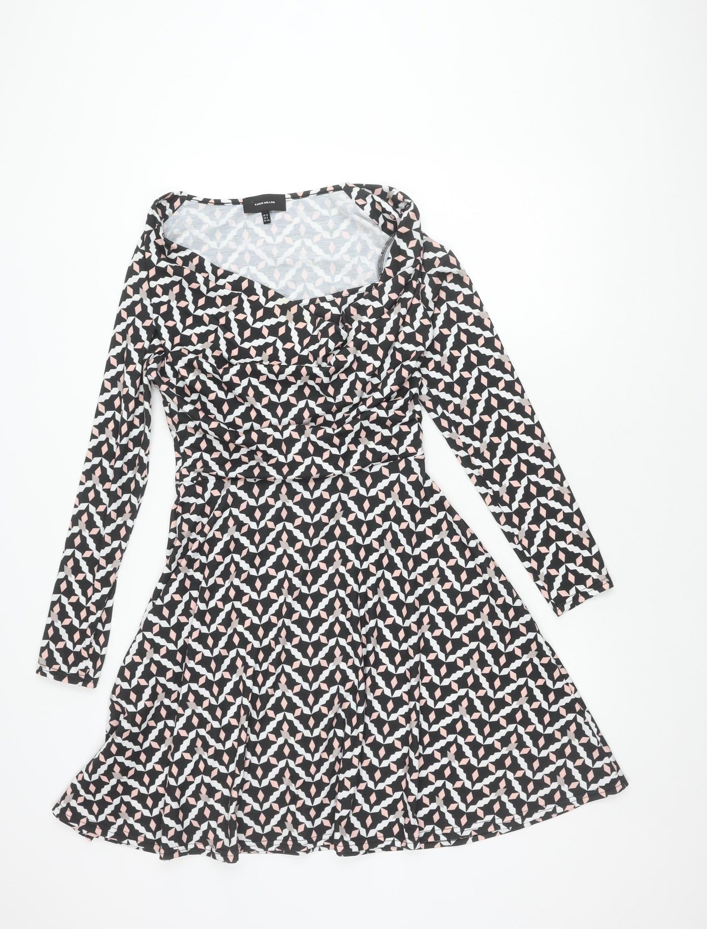 Karen Millen Women's Multicoloured Fit & Flare Dress