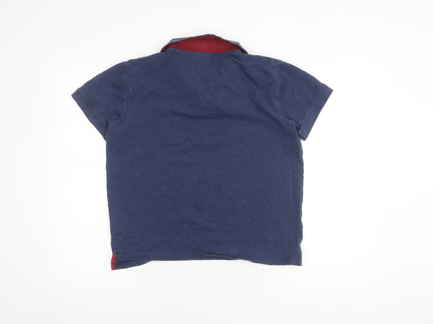 Gant Men's Blue M Polo Shirt - Cotton Blend Casual