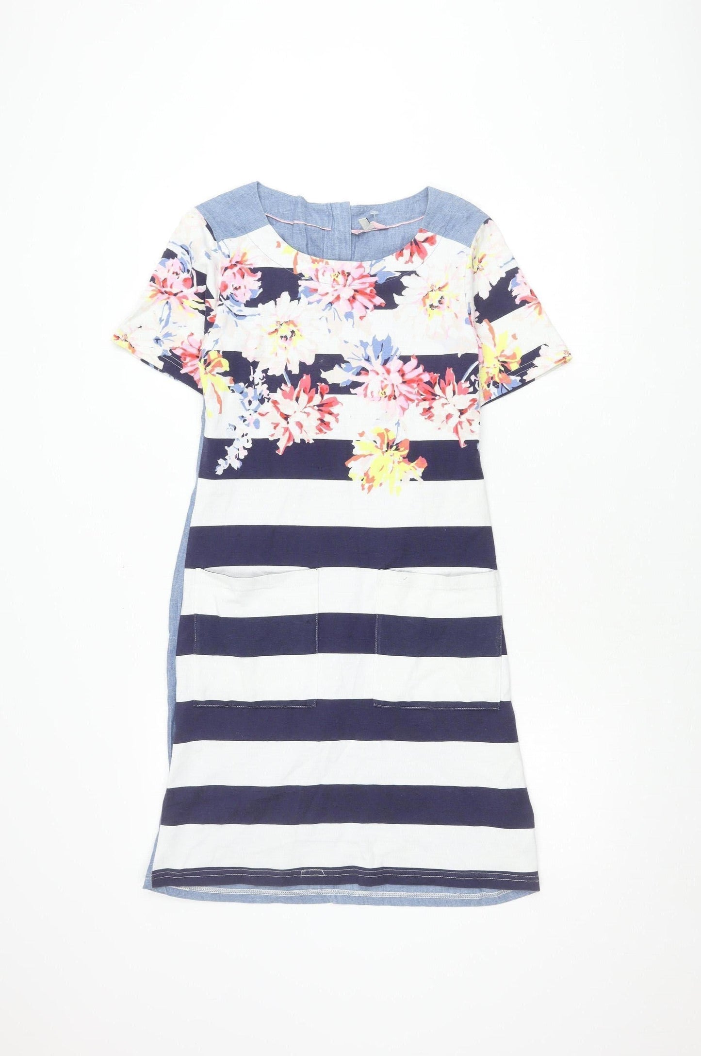Joules Women's Multicoloured Size 8 Striped Dress
