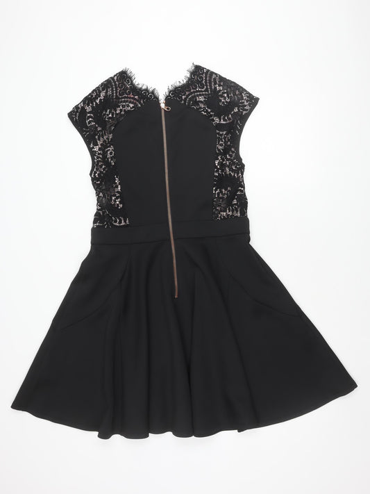 Ted Baker Women's Black Zip Dress Size 6