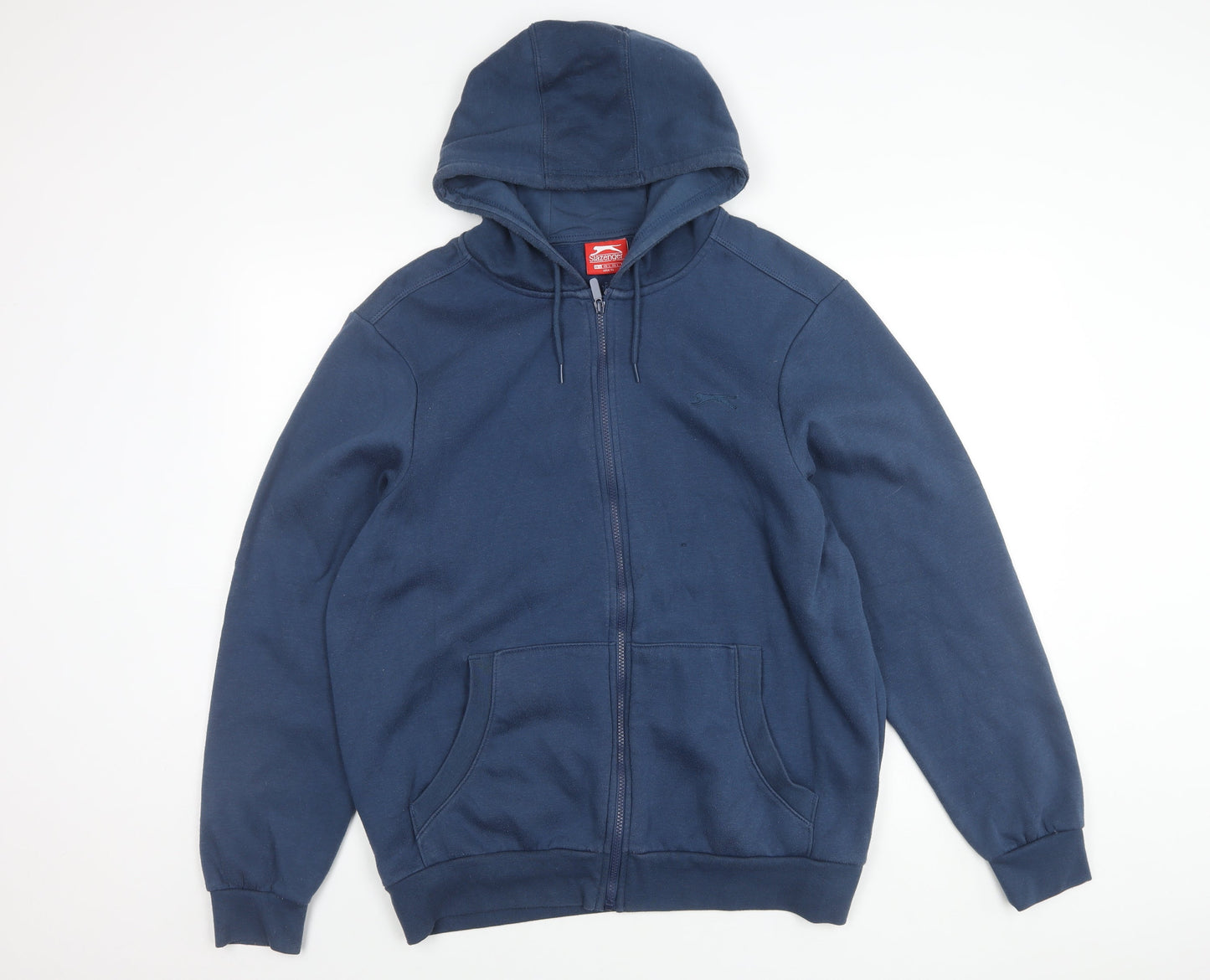 Slazenger Men's Blue Hooded Jacket, Size L, Full Zip