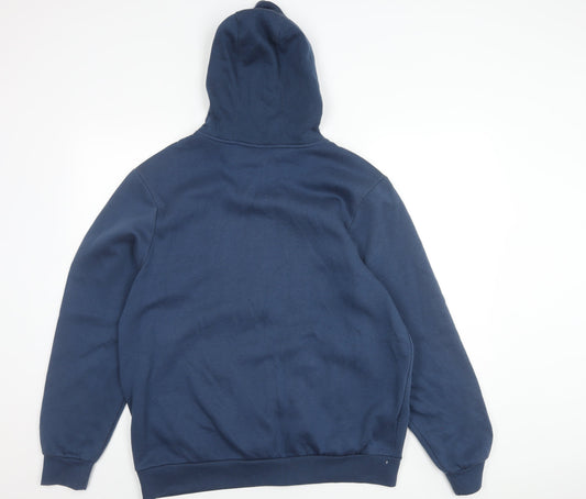 Slazenger Men's Blue Hooded Jacket, Size L, Full Zip