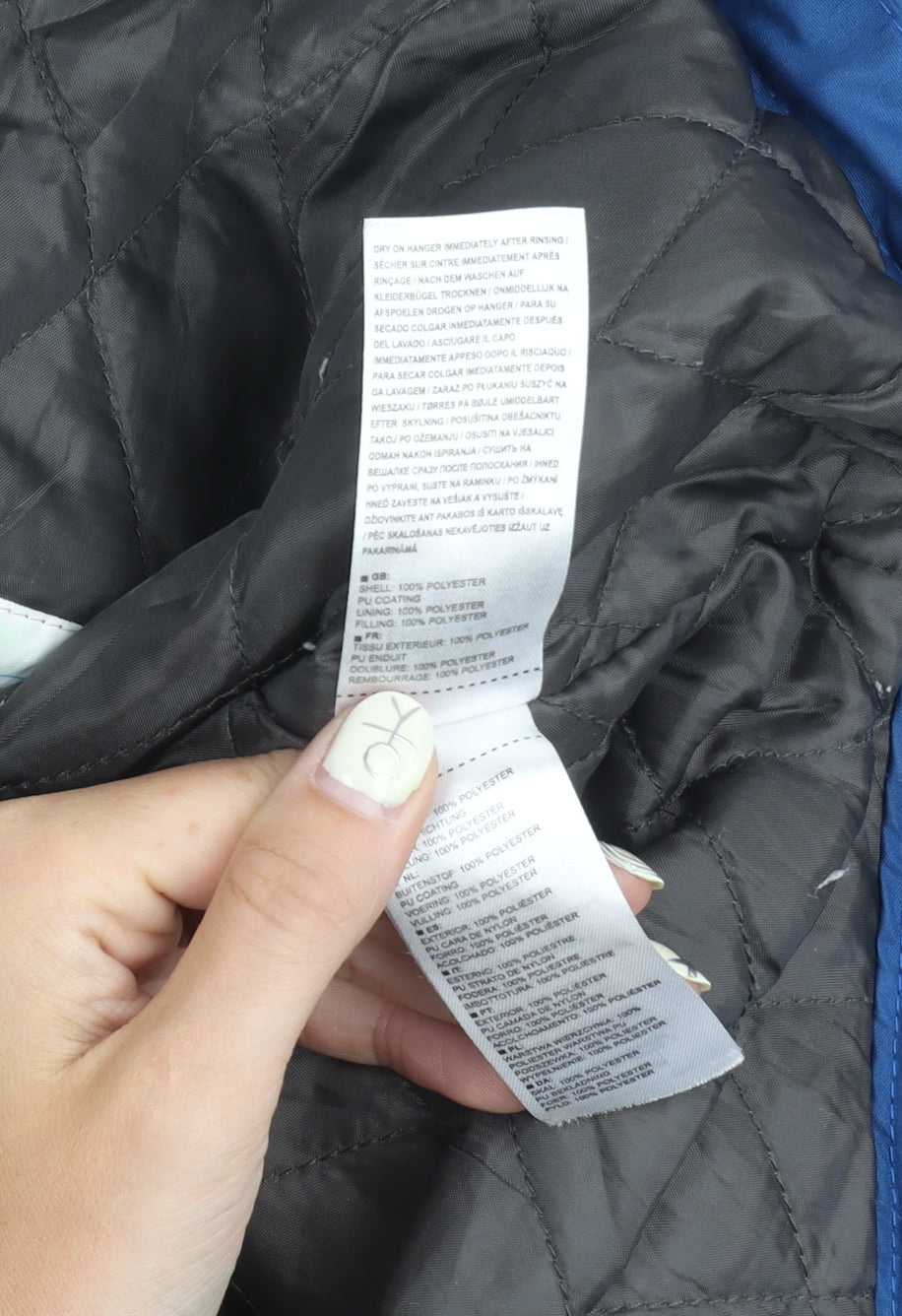 Trespass Men's Blue Parka Coat L Waterproof