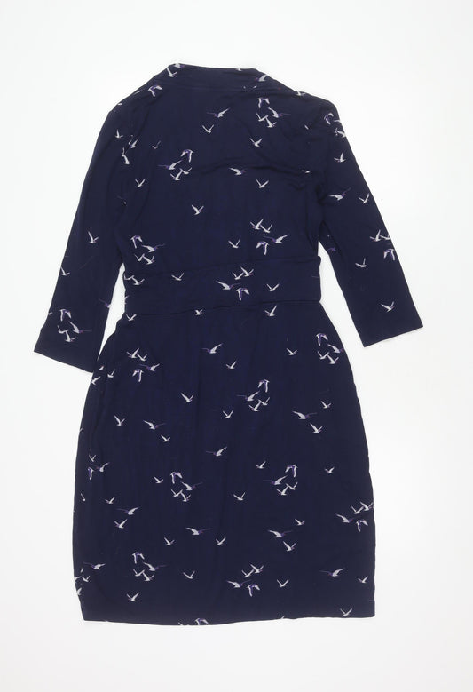 Joules Women's Blue Wrap Dress Size 12