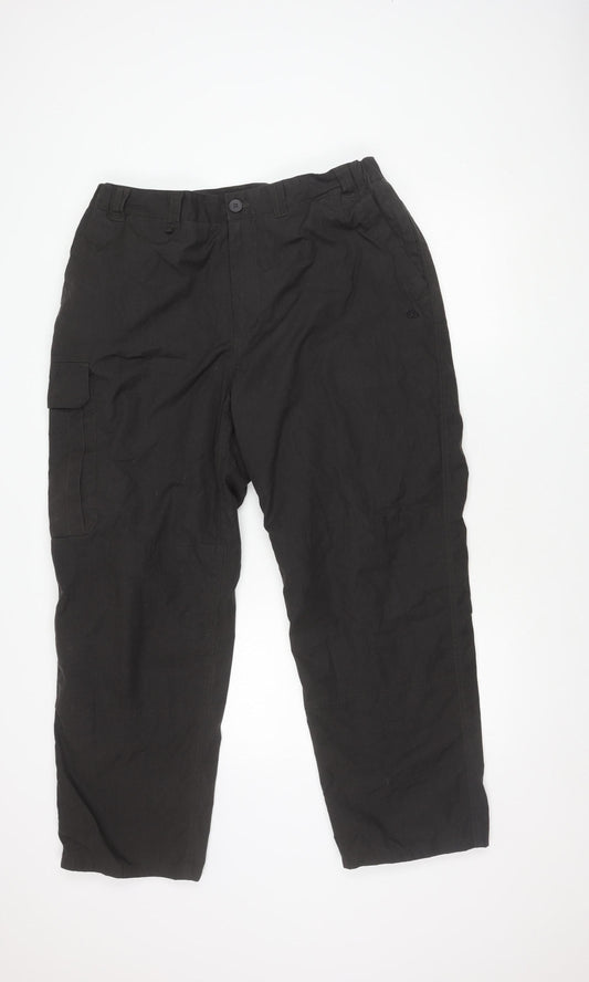Craghoppers Men’s Black Cargo Trousers, Size S