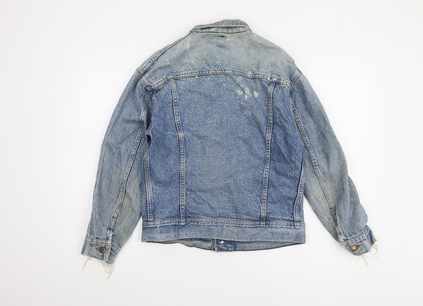 Lee Men's Blue Denim Jacket L Classic Retro