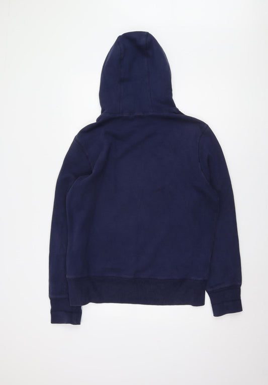 DKNY Jeans Men's Blue Pullover Hoodie - Logo Accent