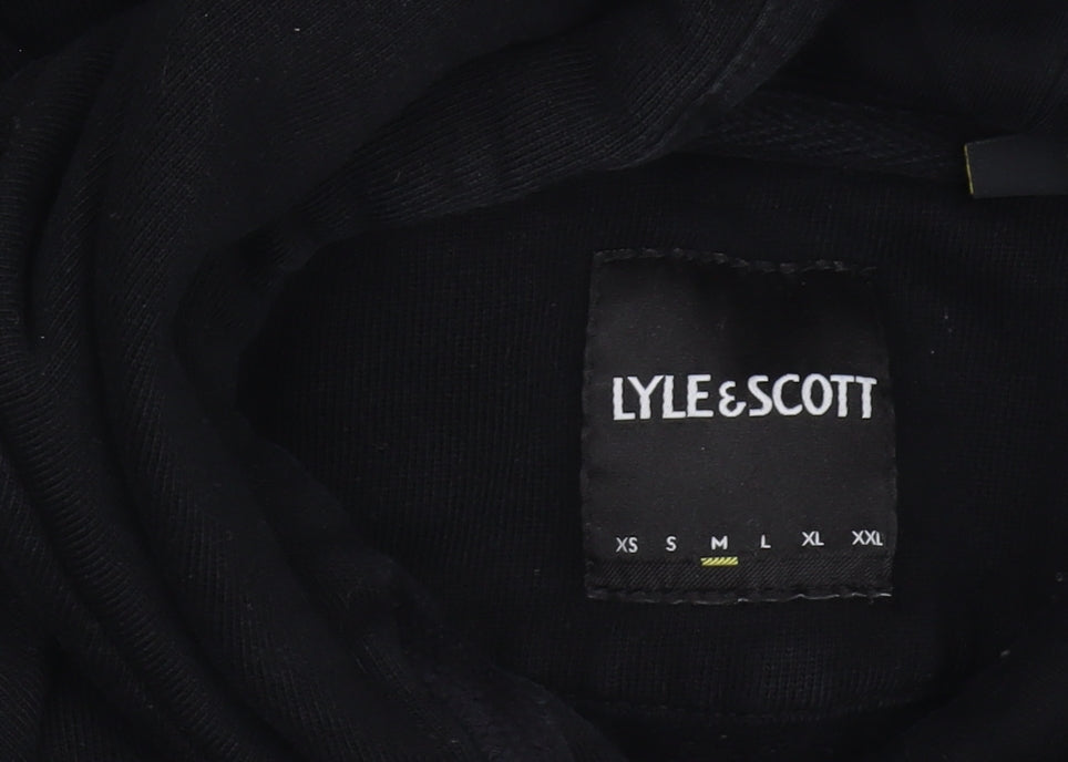 Lyle & Scott Men's Black Pullover Hoodie M