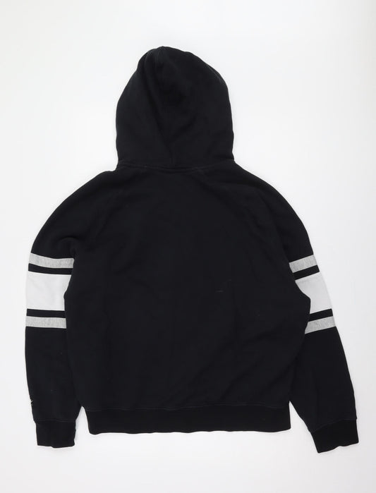 Nike Men's Black XL Full Zip Hoodie with Logo