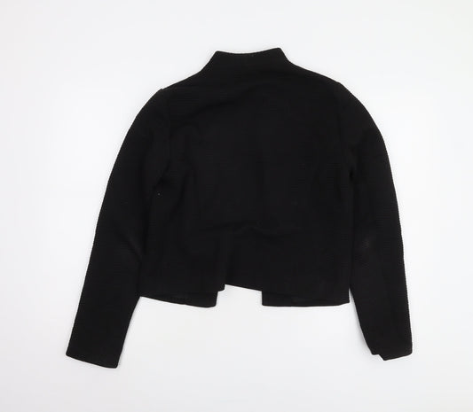 ONLY Women's Black Jacket Size 10 Lined Casual