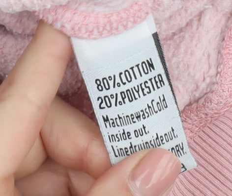 Superdry Women's Pink Hoodie, S, Logo, Casual