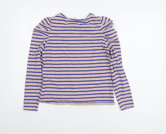 Boden Women's Multicoloured Striped Cotton Top Size 10