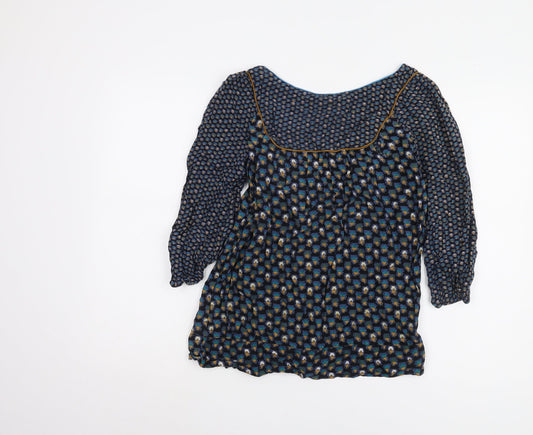 French Connection Women's Blouse Size 8 Multi Geometric Tunic