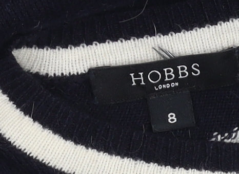 Hobbs Women’s Black Polka Dot Pullover Jumper, Size 8