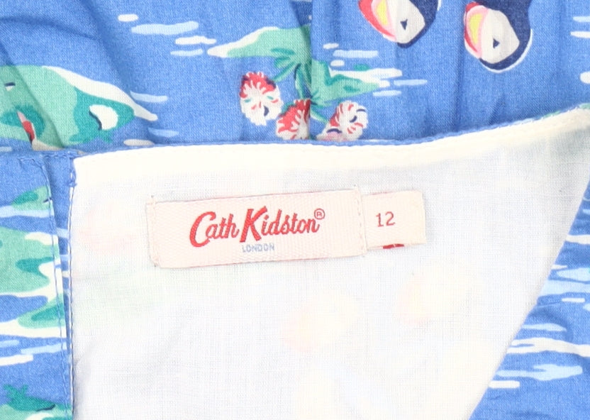 Cath Kidston Women's Blue A-Line Dress Size 12