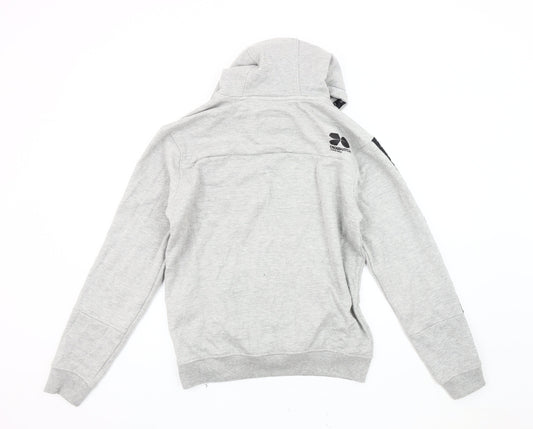 Crosshatch Men's Grey Pullover Hoodie L