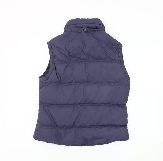 Jack Wills Women's Purple Puffer Waistcoat Size 10