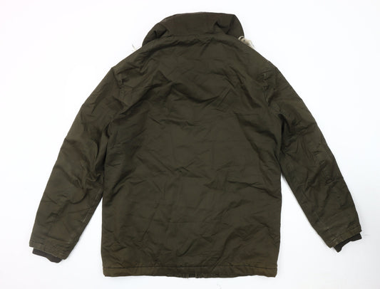 River Island Green Women's Parka Coat Size L