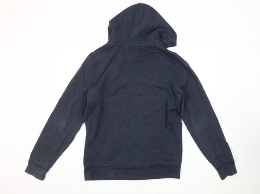 Hollister Men's Blue Pullover Hoodie, Size M, Fleece