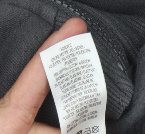 Brand and care label for McKenzie boys’ black full zip hoodie 12-13 years