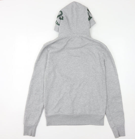 Superdry Unisex Grey Hoodie Size S Casual Sportswear