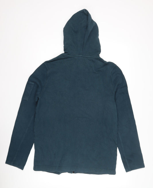 River Island Men's Blue Full Zip Hoodie, M
