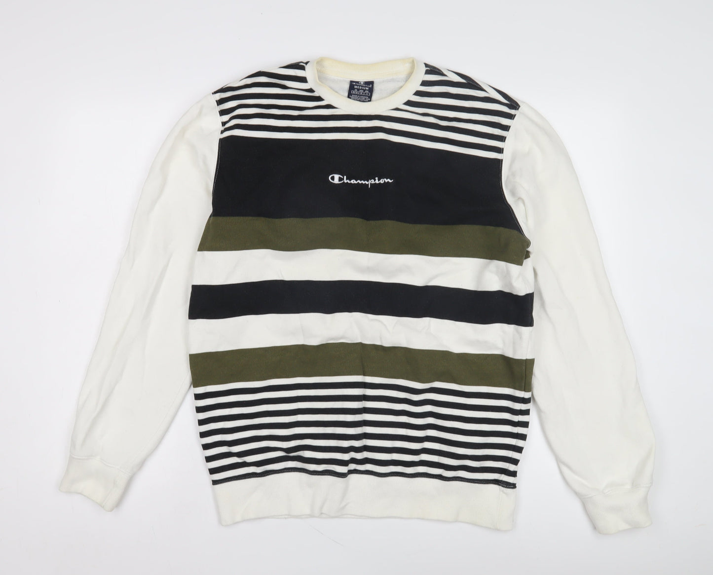 Champion Men's Multicoloured Striped Sweatshirt M