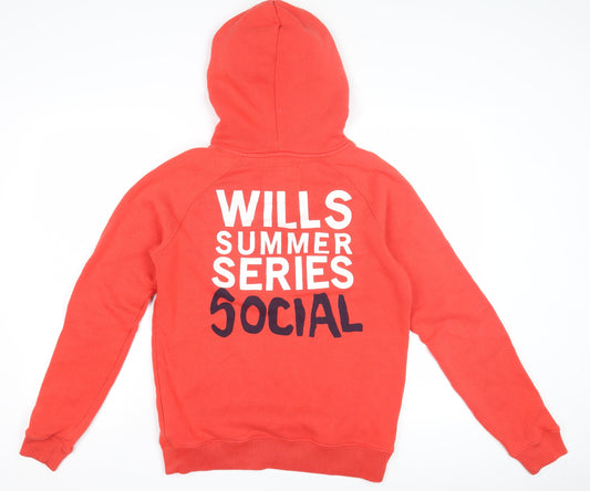 Jack Wills Women's Red Pullover Hoodie Size 12