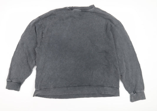 Disney Unisex Grey Mickey Mouse Graphic Pullover Sweatshirt L