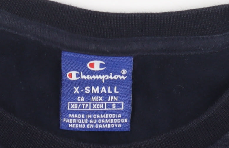 Champion Mens Black XS Pullover Sweatshirt