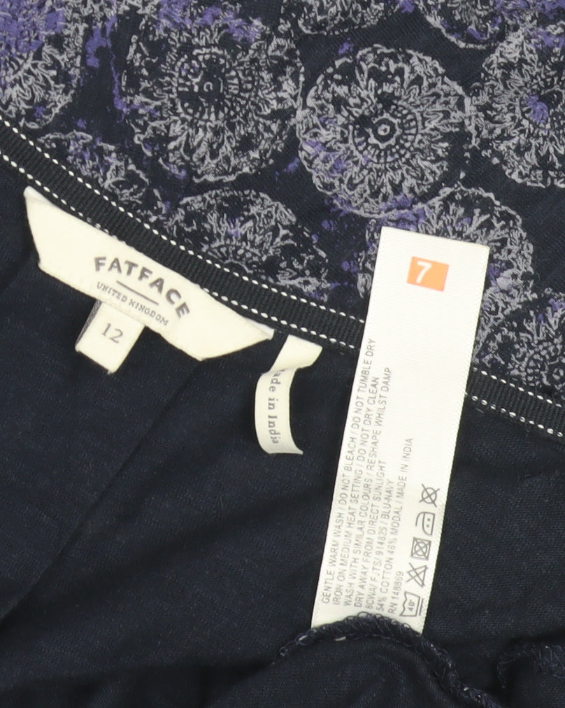Fat Face Women’s Blue Floral Jacket Size 12