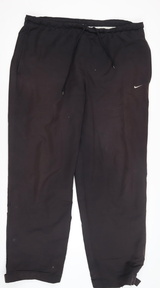 Nike Men's Black Jogger Trousers - Elastic Waist Casual