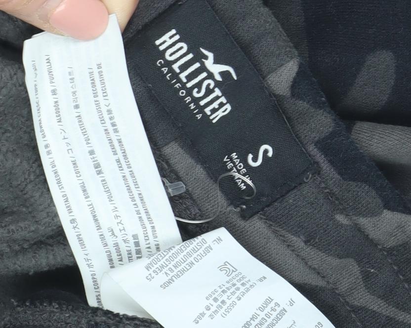 Hollister Women's Black Camouflage Jogger Trousers - Size S