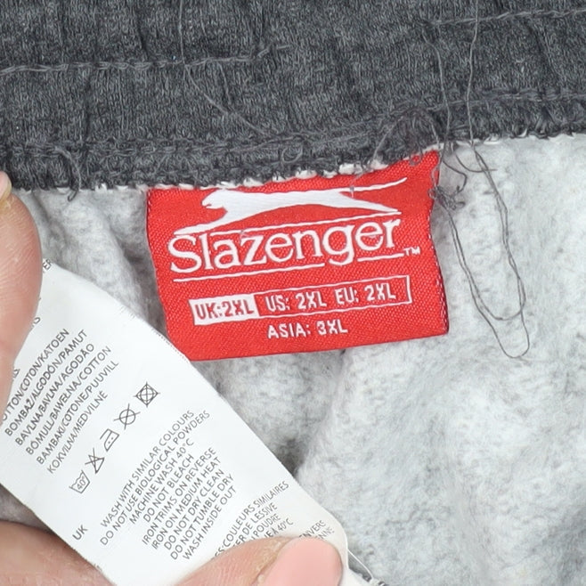 Slazenger Men's Grey Jogger Trousers 2XL Gym Wear