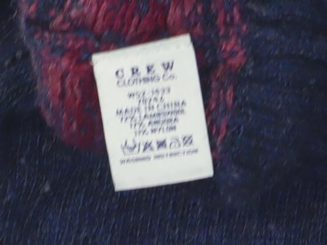Crew Clothing Women's Blue Fair Isle Pullover Jumper Size 10