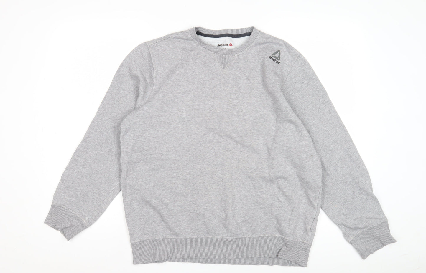 Reebok Grey Men's M Sweatshirt Logo Fleece