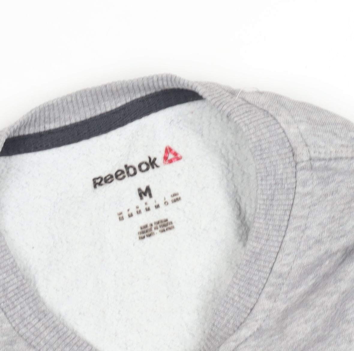Reebok Grey Men's M Sweatshirt Logo Fleece