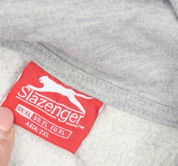 Slazenger Men's Grey Pullover Hoodie XL