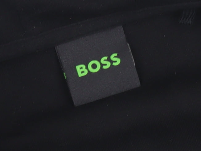Boss Men's Black Full Zip Hoodie - Size Regular