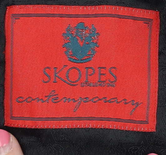 Skopes Men's Grey Blazer 44S Two-Button Formal