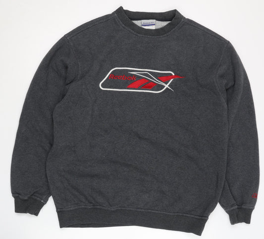 Reebok Men’s Grey Pullover Sweatshirt Medium